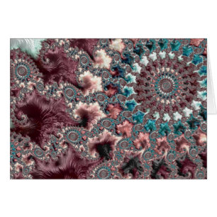 Retro Groovy Eclectic Bohemian Spiral Fractal