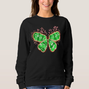 Retro Groovy Gastroparesis Awareness Butterfly Pur Sweatshirt