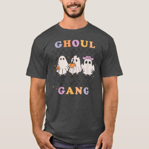 Retro Groovy Ghoul Gang Halloween Ghost Boo Fall A T-Shirt