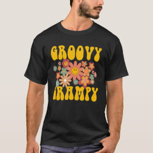 Retro Groovy Grampy Matching Family 1st Birthday P T-Shirt