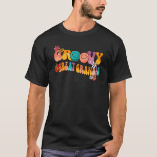 Retro Groovy Great Grandpa Colourful 60s 70s Hippi T-Shirt