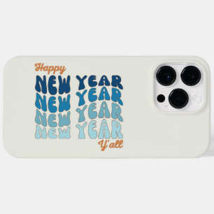 Retro Groovy Happy New Year Y'all  Case-Mate iPhone 14 Pro Max Case