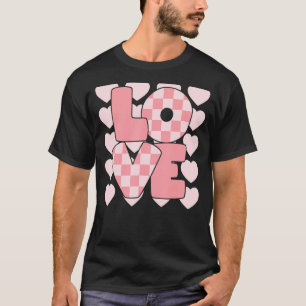Retro Groovy Heart Happy Valentine's Day Cute T-Shirt