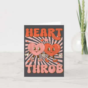 Retro Groovy Heart Throb Valentines Day Toddlers B Card