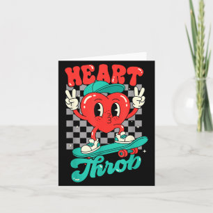 Retro Groovy Heart Throb Valentines Day Toddlers B Card