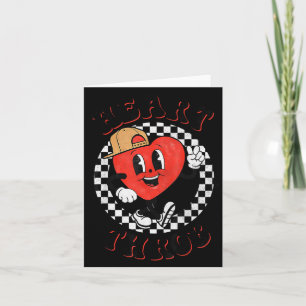 Retro Groovy Heart Throb Valentines Day Toddlers B Card