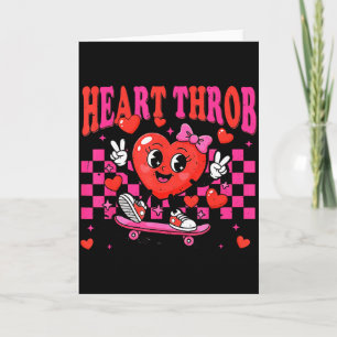Retro Groovy Heart Throb Valentines Day Toddlers G Card