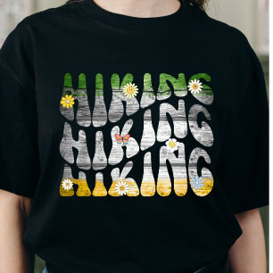 Retro Groovy Hiking Nature Lover T-Shirt
