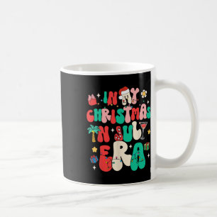Retro Groovy In My Christmas In July Era Summer Dr Coffee Mug