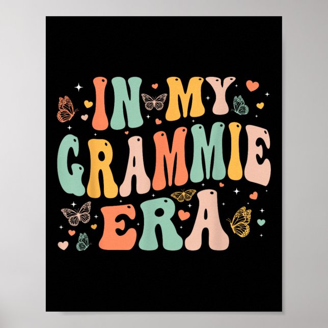 Retro Groovy In My Grammie Era Mother's Day Women  Poster (Front)