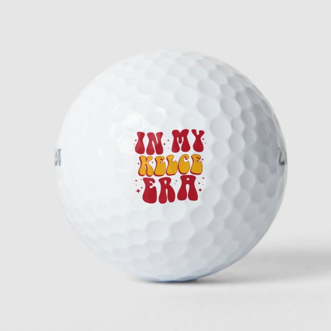 Retro Groovy In My Kelce Era  Golf Balls (Front)