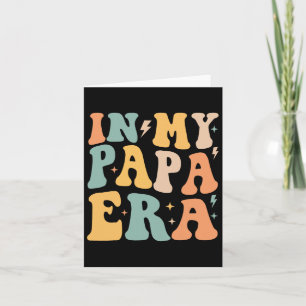 Retro Groovy In My Papa Era Father&#; s Day Card