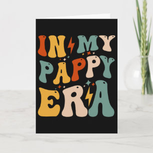 Retro Groovy In My Pappy Era Funny Father's Day Fo Card