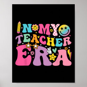 Retro Groovy In My Teaching Era Best Teacher Appre Poster