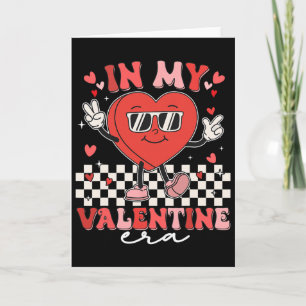 Retro Groovy In My Valentine Era Valentine Day Men Card