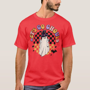 Retro Groovy Let's Go Ghouls Ghost 70s Hippie Hall T-Shirt