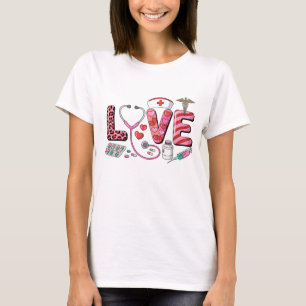 Retro Groovy Love You More Checkered Valentine T-Shirt