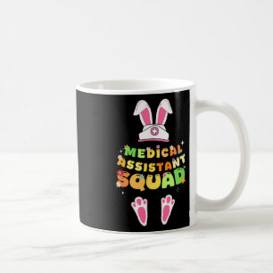 Retro Groovy Medical Istant Squad Bunny Ear Flower Coffee Mug