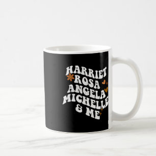 Retro Groovy Melanin Pride Harriet Rosa Angela Mic Coffee Mug