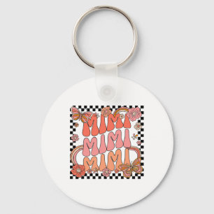 Retro Groovy Mimi Best Mimi Ever Hello Fall Thanks Key Ring