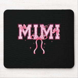 Retro groovy mimi grandma nana bow happy mothersRe Mouse Pad