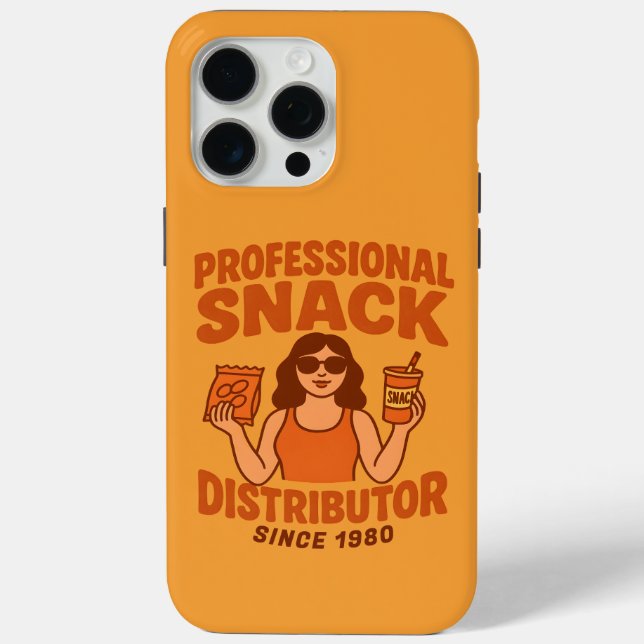 Retro Groovy Mom Professional Snack Distributor Case-Mate iPhone Case (Back)