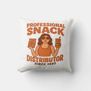 Retro Groovy Mom Professional Snack Distributor Cushion
