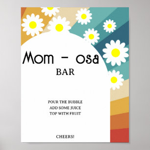 Retro Groovy \ Mum-osa bar Poster