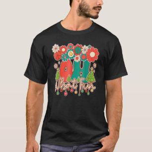 Retro Groovy Oh What Fun Merry Christmas Family Ma T-Shirt
