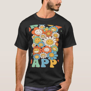 Retro Groovy Pappy Groovy Birthday Party Matching T-Shirt