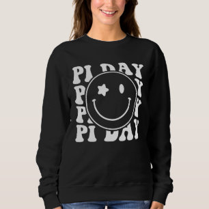 Retro Groovy Pi Day 3 14 Pi Symbol Science Math Te Sweatshirt