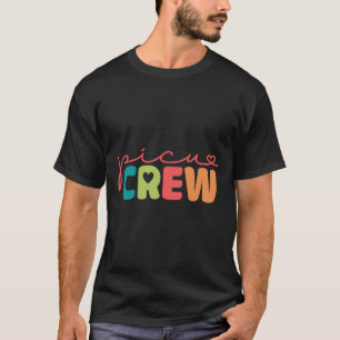 Retro Groovy Picu Crew Valentine Pediatric Intensi T-Shirt