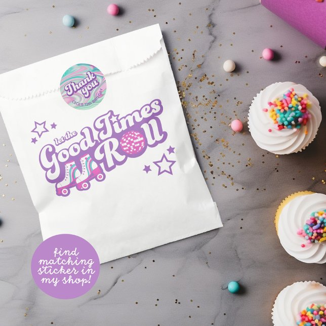 Retro Groovy Roller Disco Party Favour Bags (Creator Uploaded)