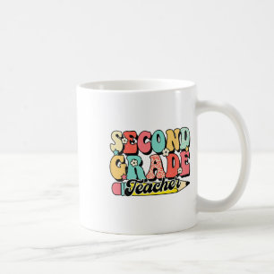 Retro Groovy Second Grade Teacher First Day 2nd Gr Coffee Mug