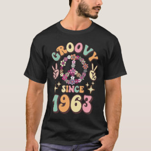 Retro Groovy Since 1963 Vintage Birthday 60s 70s P T-Shirt
