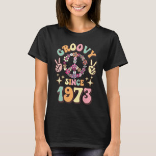 Retro Groovy Since 1973 Vintage Birthday 70s 80s P T-Shirt