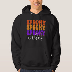 Retro Groovy Spooky Vibes Halloween Hoodie
