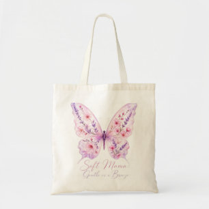Retro Groovy "Stay Soft, Mama" SVG Design Tote Bag