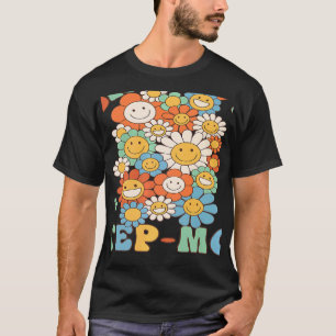 Retro Groovy Step Mum Groovy Birthday Party Matchi T-Shirt