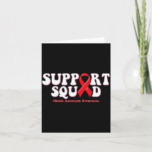 Retro Groovy Support Squad Brain Aneurysm Card