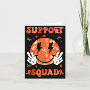 Retro Groovy Support Squad Multiple Sclerosis Oran Card