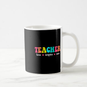 Retro Groovy Teacher Inspirational Back To School Coffee Mug
