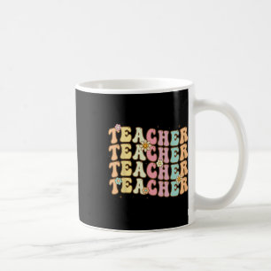 Retro Groovy Teacher Inspirational Colourful Ck To Coffee Mug