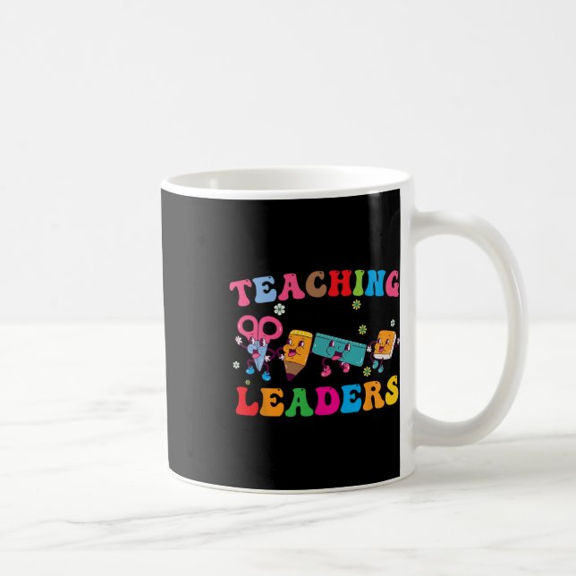 Retro Groovy Teaching Future Leaders Back To Schoo Coffee Mug (Right)