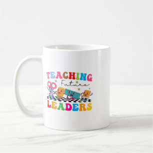 Retro Groovy Teaching Future Leaders Ck To School Coffee Mug