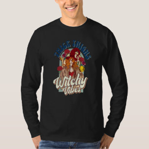 Retro Groovy Thick Thighs And Witchy Vibes Hallow T-Shirt