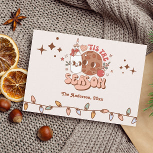 Retro Groovy This The Season Christmas Photo Holiday Card