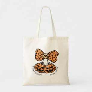 Retro Groovy “’Tis the Season to Be Spooky” Tote Bag