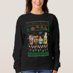 Retro Groovy Ugly Christmas Coffee Winter Cozy Xma Sweatshirt<br><div class="desc">Retro Groovy Ugly Christmas Coffee Winter Cozy Xmas Hippie</div>