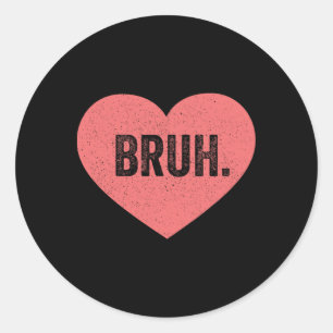 Retro Groovy Valentine Men Women Kid Tees By Emily Classic Round Sticker